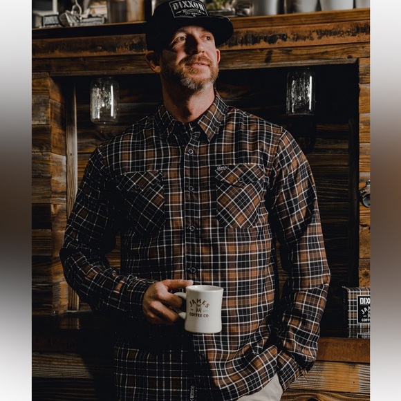 DIXXON JAMES COFFEE CO. FLANNEL - Picture 3 of 11